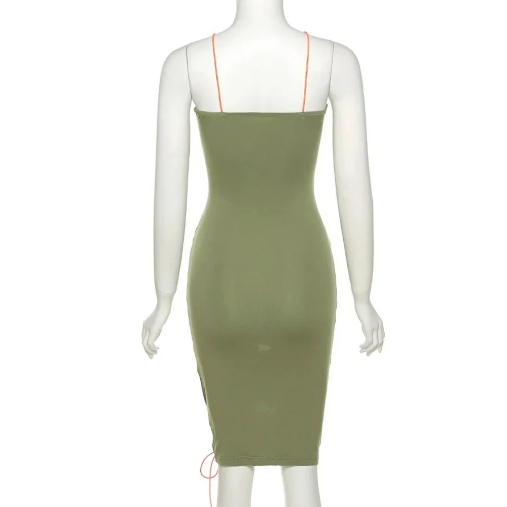 💋DRAWSTRING ROPE HOLLOW-OUT DRESS!!! - Picture 5 of 15